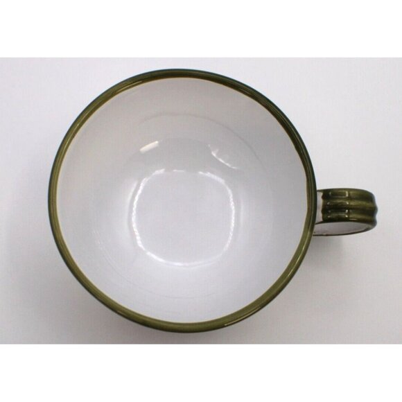 Italian Terracotta Floral Large Cup And Saucer - Picture 4 of 6